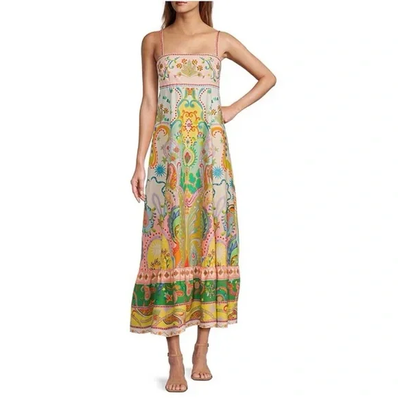ANTONIO MELANI Colorful Sleeveless Maxi Dress - Picture 1 of 1